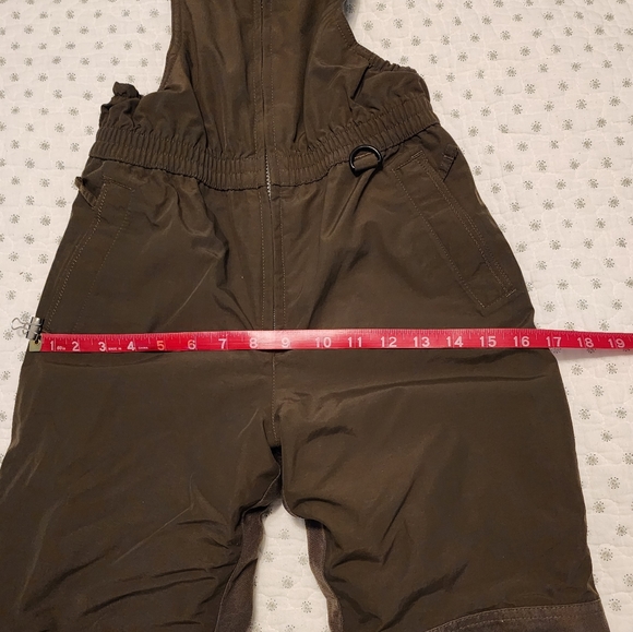 Kids Lands End Squall Waterproof Insulated Iron Knee Snow Bib Size 8 - Picture 4 of 11